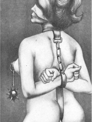 Get a bang out of watching awesome drawings of bondage art