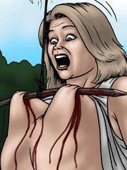 Breathtaking gals are getting jeered and fucked badly when tied and gagballed in bdsm casino in the coolest bdsm art comics
