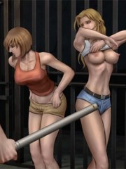 Xxx bdsm art pics of humilition and hardcore fucking perfomed by cruel prisoners and their slave chick.